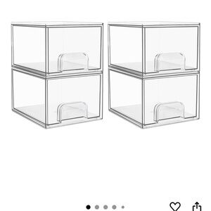 4 pack clear Acrylic Organizer - brand new